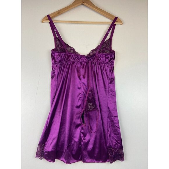 The Escanté Collection Women's Nightdress & Thong Raspberry Color Size X… - Picture 6 of 12